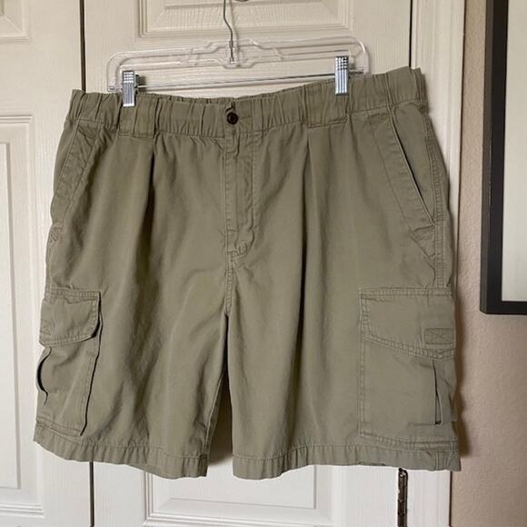 Tommy Bahama Cargo Shorts Zip Button Interior Drawstring Pockets Men's Large - Picture 12 of 12